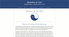 Desktop Screenshot of musclesofiron.com
